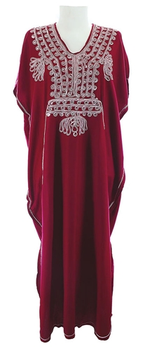 vestido de viscose bordado