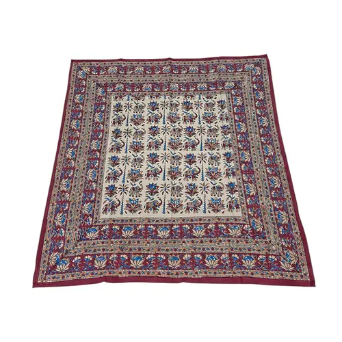 Toalha Estampada 100% Algodão para Mesa Quadrada