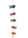 Móbile 5  Peixes Tecido Colorido