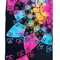 Colcha  Tye and Die 100% Algodão para Cama de Casal