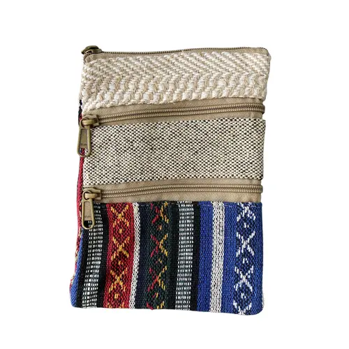 Bolsa 2 Fechos Algodão Rústico