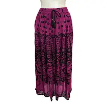 Saia Crepe Rayon Estampa Elefantes