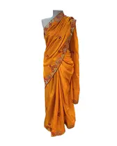 Saree  Poliéster Tira Bordada Larga