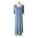 Vestido Longo Manga Curta Stone Washed