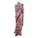 Saree Sintético Estampa Elegante