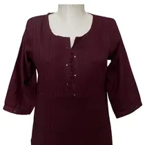 Túnica Viscose Prega Batida