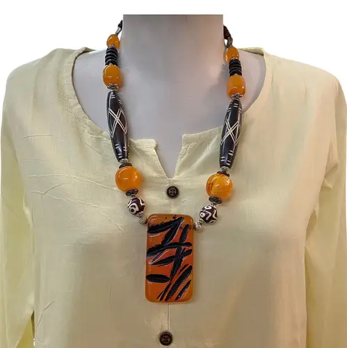 Colar Boho Doce de Abóbora
