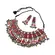 Conjunto Colar e Brincos Indianos Metal e Esmalte