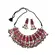 Conjunto Colar e Brincos Indianos Metal e Esmalte