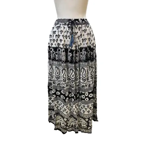 Saia Estampada Crepe Rayon