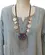Colar Boho Pingente e Moedas