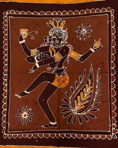 Painel Colcha de Batik com Espelhinhos