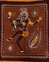 Painel Colcha de Batik com Espelhinhos