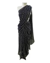 Sarees Variados Chiffon Fundo Escuro