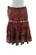 Saia Boho de Crepe Bordada com espelhinhos