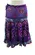 Saia Boho de Crepe Bordada com espelhinhos