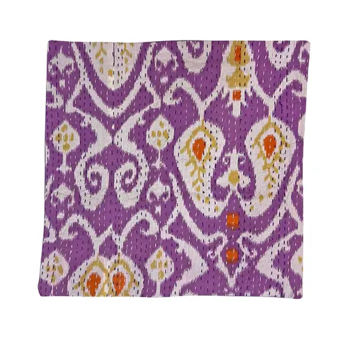 Capa para almofada Pespontada Estampa IKAT