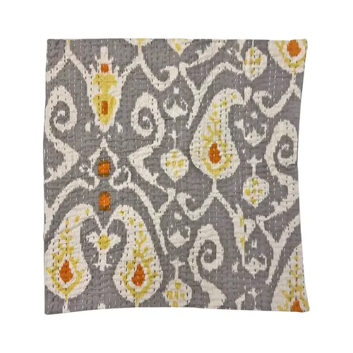 Capa para almofada Pespontada Estampa IKAT