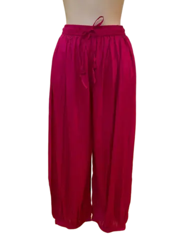 Calça de Viscose com Punho nas Barras