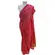 Saree Chiffon Estampas Variadas em Tons de Vermelho