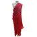 Saree Chiffon Estampas Variadas em Tons de Vermelho