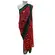 Saree Chiffon Estampas Variadas em Tons de Vermelho
