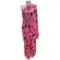 Saree Chiffon Em Tons Cor de Rosa