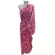 Saree Chiffon Em Tons Cor de Rosa