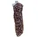 Saree Chiffon Em Tons de Vinho