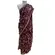 Saree Chiffon Em Tons de Vinho