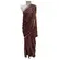 Saree Chiffon Em Tons de Vinho