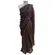 Saree Chiffon Em Tons de Vinho