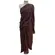 Saree Chiffon Em Tons de Vinho