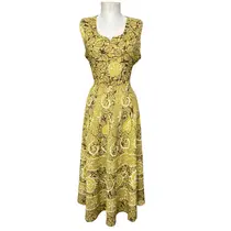 Vestido Viscose Estampada Pestal