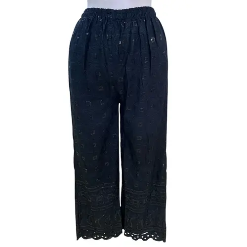 Calca Viscose Bordada com Mini Lantejoulas