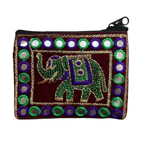 Porta Níquel Veludo com Elefante