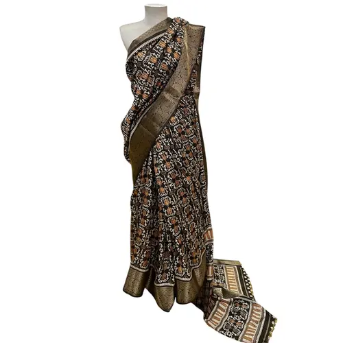 Saree Estampado Poliester Taj Mahal
